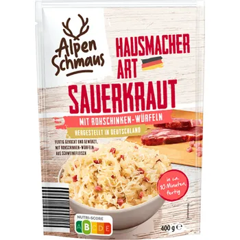 Alpen Schmaus zelí s kostkami syrové šunky 400g