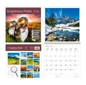 Kalendář Kalendarz 2026 ścienny 30x30 Krajobrazy HELMA