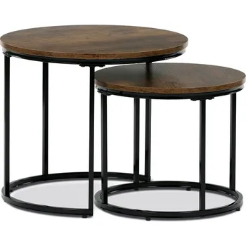 Konferenční stolek SET 2 ks stolků staré dřevo CT-G1145 OLW