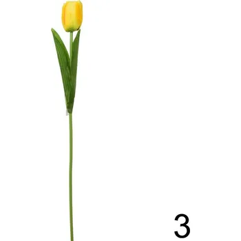 umělá květina Tulipán 1 květ 48 cm, žlutá