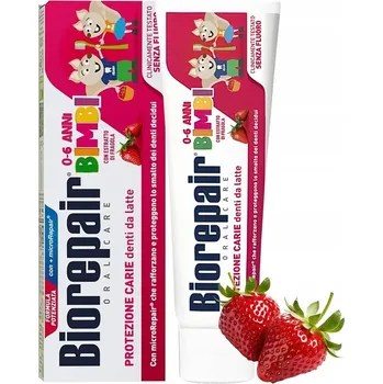 Dentální hygiena Biorepair Kids Zubní pasta s jahodovou příchutí pro děti 0-6 let 50 ml