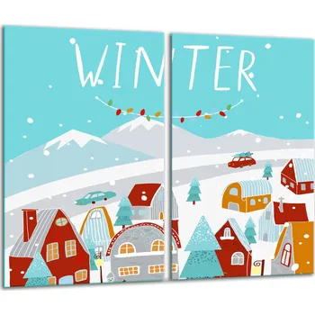 Obraz Krájecí deska TMK ArtDeko sklo 2 ks