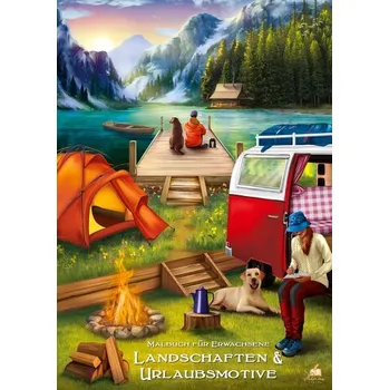 Encyklopedie Landschaften & Urlaubsmotive - Malbuch für Erwachsene mit 50 wunderschönen Ausmalmotiven - Müller, Josef