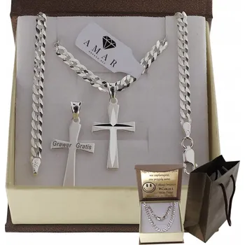 Řetízek MASIVNÍ PÁNSKÝ ŘETÍZEK ŘETÍZEK 925 S GRAVÍROVANÝM GRAVÍROVÁNÍ , DÁREK DÁREK