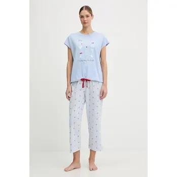 Dámské pyžamo Bavlněné pyžamo women'secret 3133492 modrá 50X, vel. XS