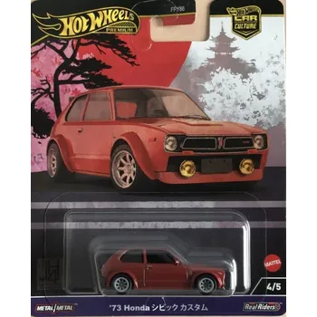 autodráha Mattel Hot Wheels prémiové auto – velikáni 73 Honda Civic Custom