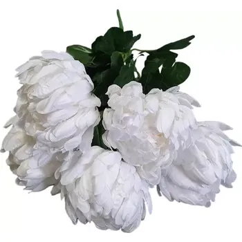 umělá květina Umělá chryzantéma puget bílá ph4757