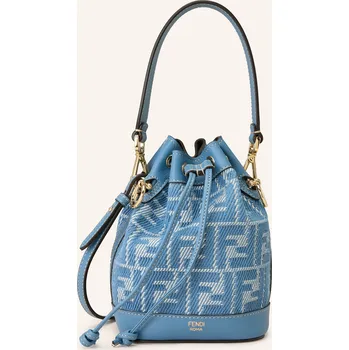 Kabelka Fendi Dámská Vaková Kabelka Mon Tresor Mini, modrá / bílá,...