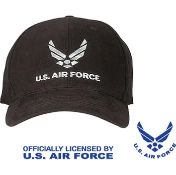 Pokrývka hlavy Čepice U.S. AIR FORCE BASEBALL ČERNÁ