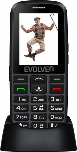 EVOLVEO EasyPhone EG s nabíjecím stojánkem černý