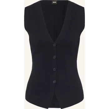 Dámská vesta Boss Dámská Pletená Vesta Fylvie, tmavě modrá, 36
