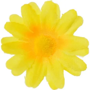 umělá květina Hlava kopretiny 4 cm, žlutá