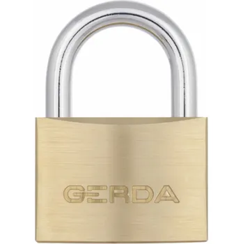 Visací zámek Gerda mosazný visací zámek 60mm + 3 klíče (KMP60)