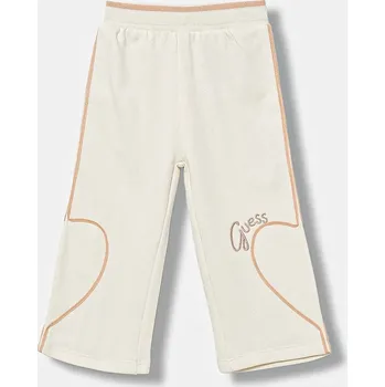 Chlapecké kalhoty Dětské bavlněné tepláky Guess K5BQ12.KAV34.9BYA béžová 01X, vel. 113-118