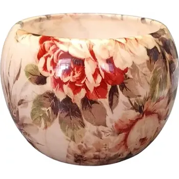 Obal na květináč Obal Manes béžový 13 cm (béžový lesk)