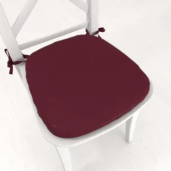 Podsedák Oblý podsedák BKU-115 Burgundský vínový - 39x37x3 cm