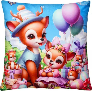 Polštář Velikonoční polštář EASTERS DEERS 40x40 cm Mybesthome Varianta: Povlak na polštář, 40x40 cm