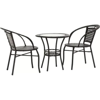 Zahradní nábytek Zahradní ratanový set LASAN - hnědá - SLEVA 3% s kodem radost25