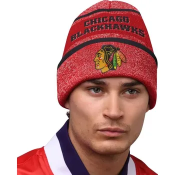 Čepice Starter Zimní Čepice Chicago Blackhawks Sideline Beanie 2 Jaquard