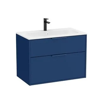 Koupelnový nábytek Koupelnová skříňka s umyvadlem Roca Optica 79x58x45,5 cm modrá mat OPT802ZM