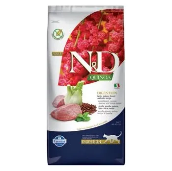 Krmivo pro kočku Farmina Pet Foods - N&D N&D Quinoa CAT Digestion Lamb & Fennel 5kg exspirace 2/26