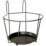 ZÁVĚSNÝ DRŽÁK NA KVĚTINÁČ SIMPLY 22X22 CM ČERNÁ