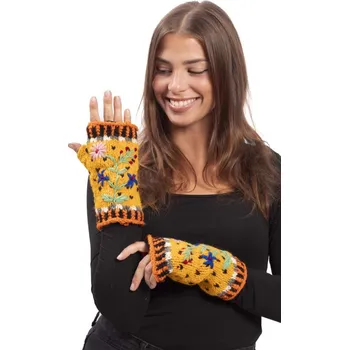 Rukavice Vlněné návleky na ruce BASANTA / žluté I.