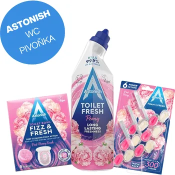WC čistič Astonish Balíček na úklid WC Pivoňka