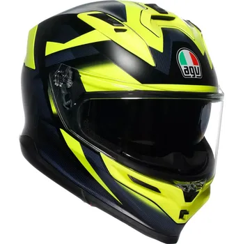 Auto-moto AGV přilba K-7 Glimpse matt black/fluo yellow - L