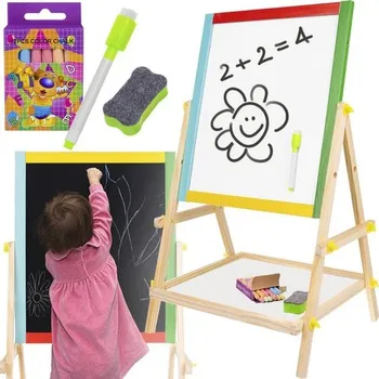 auto na autodráhu Oboustranná dřevěná tabule pro děti