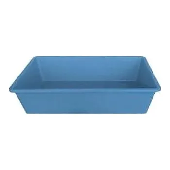 Toaleta pro kočku Stefanplast Kočičí toaleta (rám není součástí toalety) nebesky modrá 40 × 30 × 10 cm