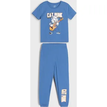 Chlapecké spodní prádlo Sinsay - Dvoudílná pyžamová souprava - modrá - 677DJ-55X - 677DJ-55X-104