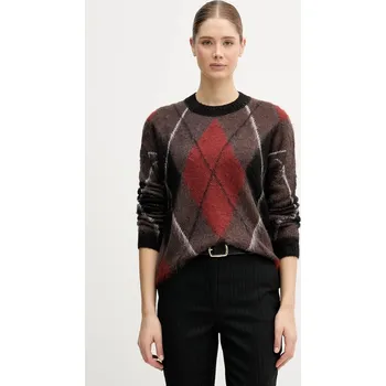 Dámský svetr Svetr s příměsí mohéru Sisley 1TQ1L106Z hnědá 88X, vel. L