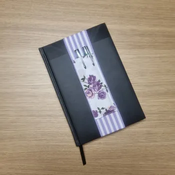 Diář Nebe doma Držák na pera k diáři (pouzdro na pera) - květy