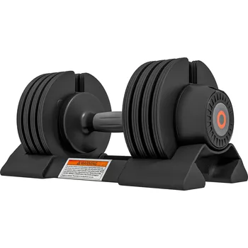 SPORTNOW Nastavitelné činky 3,5/6/8/10 kg s úložným prostorem, protiskluzové rukojeti pro silový trénink a posilování | Aosom.de