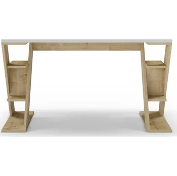 Psací stůl Pracovní stůl s bílou deskou 60x137 cm Butterfly – Marckeric ID_1679426