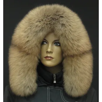 Špongr Kožešina lem / límec na kapuci z mývalovce 3070 NATUR