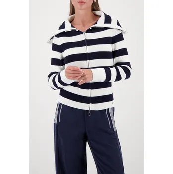 Dámská mikina Svetr Monari 410219 marina pruh na zip Velikost: 38