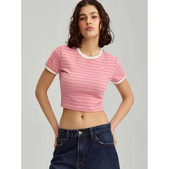 Dámské tričko Zkrácené tričko - M - House - růžový - 083FW-30X