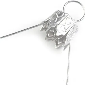 Vánoční dekorace Očka na baňky / záponky s kaplíkem Varianta: 1 791/250/001 stříbrná, Balení: 100 ks