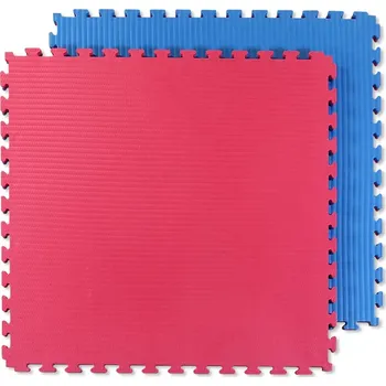 podložka na cvičení Truesteel Tatami puzzle P00417-2 100 x 100 x 2,5 cm červená/modrá