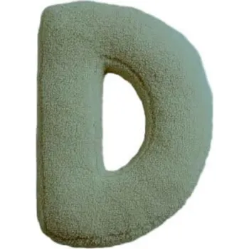 Dekorace do dětského pokoje MEALINI Plyšové písmeno Zelené D