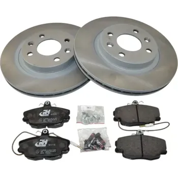 Brzdový kotouč Sada přední brzdové kotouče + destičky RENAULT MEGANE I 1996-2003 (RENAULT 6025071042 7700780892 7700813549 7701202895 7701204304 7701204828 7701205653 7701206339 7701349973)