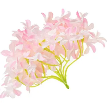 umělá květina Hlava hortenzie 12 cm, světle růžová