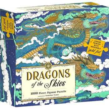 Puzzle Galison Metalické Nebeští draci 1000 dílků