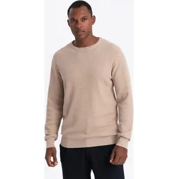 Pánský svetr Ombre Clothing Jedinečný pískový svetr se vzorem V3 SWSW-0142