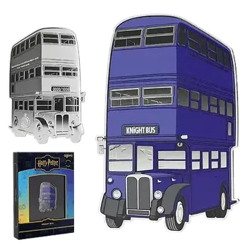 Stříbrná mince Harry Potter™ - Magical Transport - Knight Bus 1 Oz 2026 Color PROOF (3.)