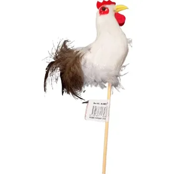 Velikonoční dekorace Jarní zápich kohout s peřím ph4203