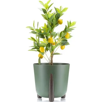 Květináč PLASTOVÝ KVĚTINÁČ MOSS ECO 28X30 CM ZELENÁ