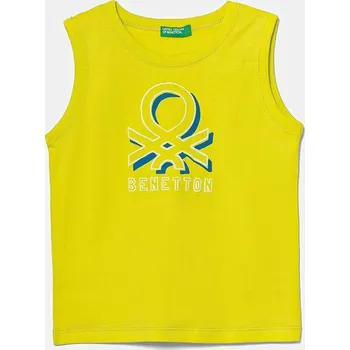 Dětské bavlněné tričko United Colors of Benetton 3I1XGH013.P.Seasonal žlutá 10A, vel. 98